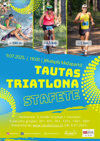 Tautas triatlona stafete 2025