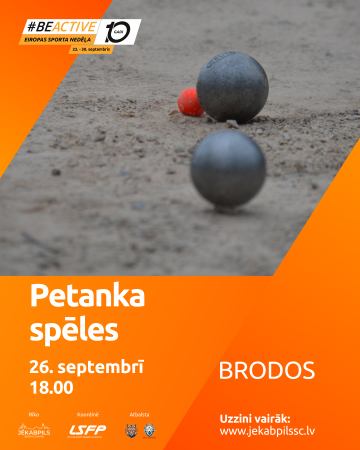 #BeActive Petanka spēles Brodos