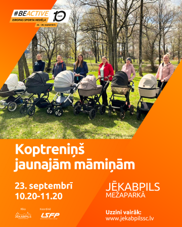 #BeActive Koptreniņš jaunajām māmiņām
