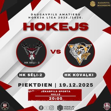 DAHL: HK Sēļi-2 - HK Kovaļki
