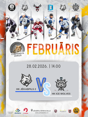 JNAČH: HK Jēkabpils 2 - HK Ice Wolves