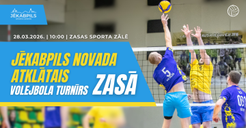 Jēkabpils novada atklātais volejbola turnīrā Zasā