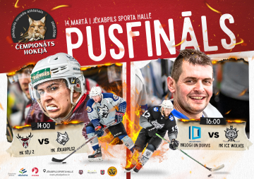 JNAČH 1/2fināls: HK Logi un durvis - HK Ice Wolves