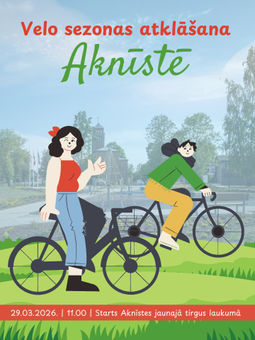Velo sezonas atklāšana Aknīstē