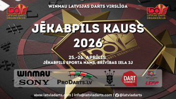 Jēkabpils Kauss 2026 šautriņmešanā