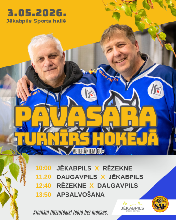 Pavasara turnīrs hokejā veterāniem 60+