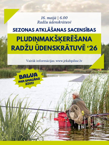 Pludiņmakšķerēšana Radžu ūdenskrātuvē