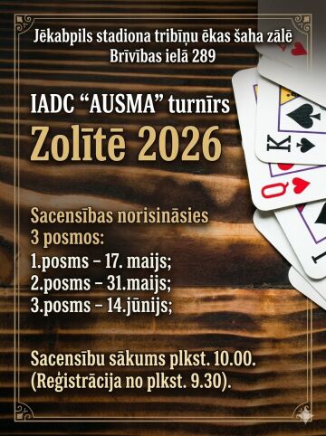 IADC “AUSMA” turnīrs zolītē | 2. posms