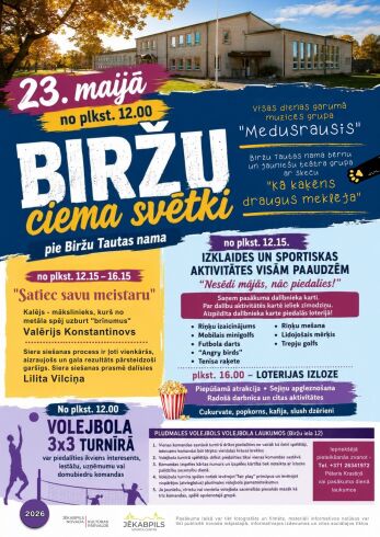 Sportiskās aktivitātes Biržu ciema svētkos