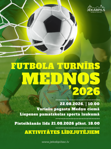 Futbola turnīrs Medņos '26