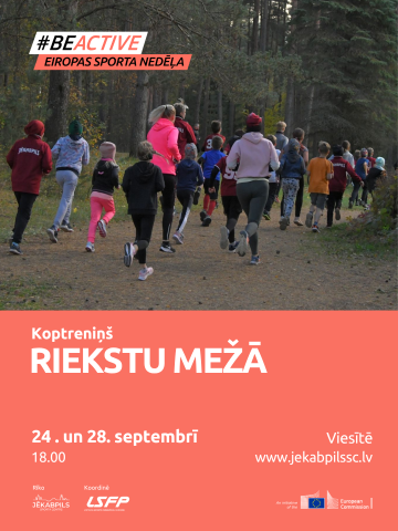 #BeActive koptreniņš Riekstu mežā