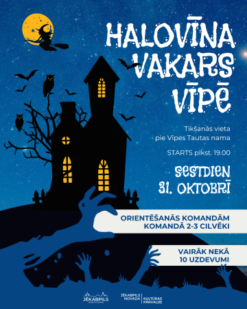 Halovīna vakara orientēšanās Vīpē