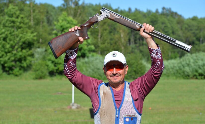 Baltijas atklātā čempionāta 3. posmā stenda šaušanā Vadimam Basovam 4. vieta