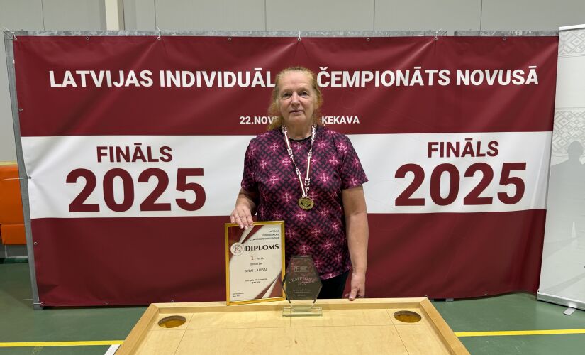 Rita Lamba triumfē Ķekavā – Latvijas čempione un lielmeistare novusā