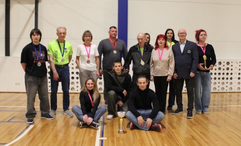 Jēkabpils Sporta centra komandai 3. vieta Rēzeknes čempionātā spiešanā guļus