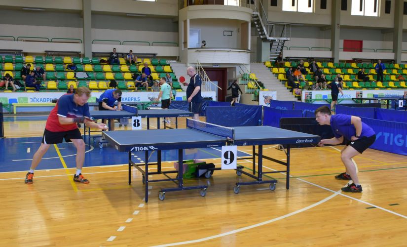 Noskaidroti Jēkabpils atklātā čempionāta galda tenisā uzvarētāji
