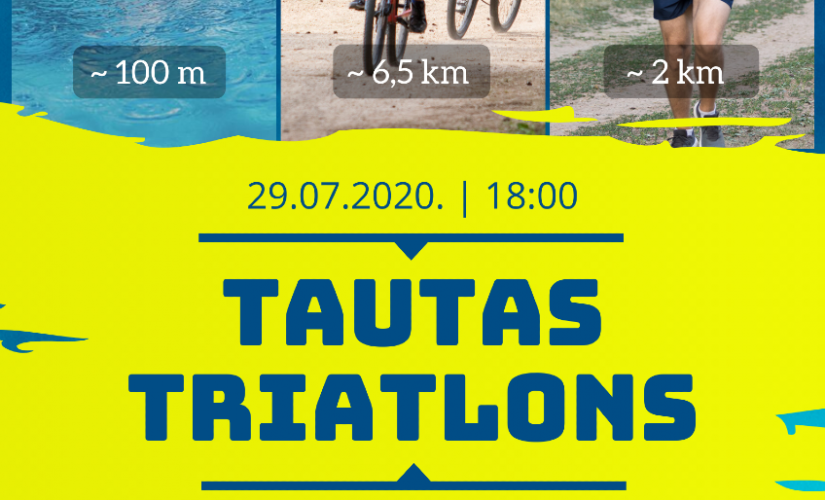 Jēkabpils Mežaparkā notiks Tautas triatlons