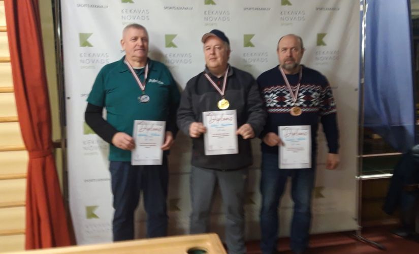 Jēkabpilietis Uldis Kampāns  - Latvijas čempions novusā veterāniem