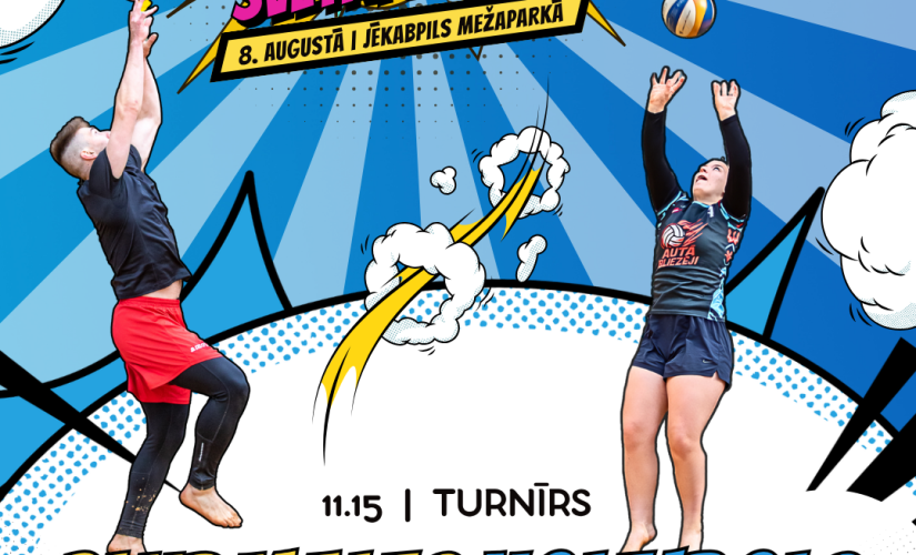 Piesaki komandu pludmales volejbola turnīram Jēkabpils Sporta svētkos!