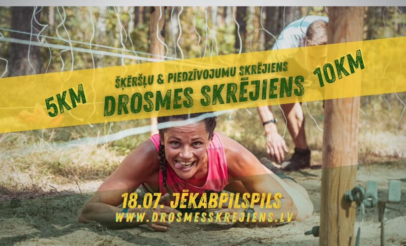 Drosmes Skrējiens Jēkabpils Mežaparkā jau 18. jūlijā!