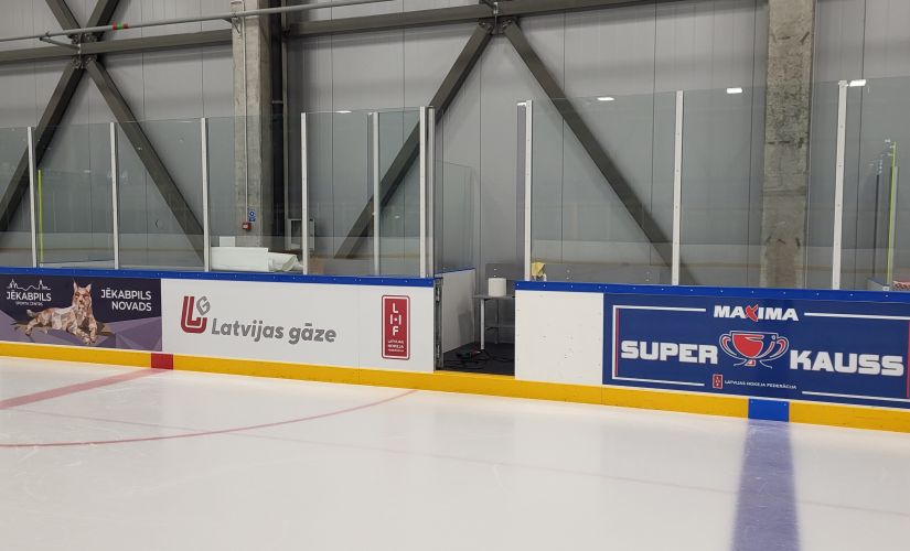 Piedāvājam izvietot reklāmu Jēkabpils Sporta halles ledus arēnā