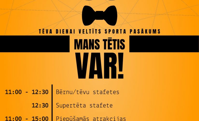12. septembrī Salas stadionā notiks Tēva dienas pasākums