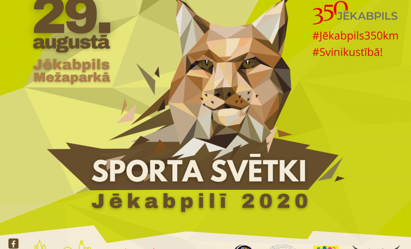 29. augustā - Sporta svētki Jēkabpilī 2020