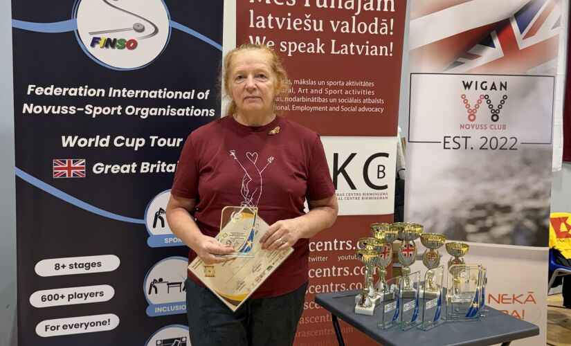 Rita Lamba otro gadu pēc kārtas iegūst Pasaules kausu novusā