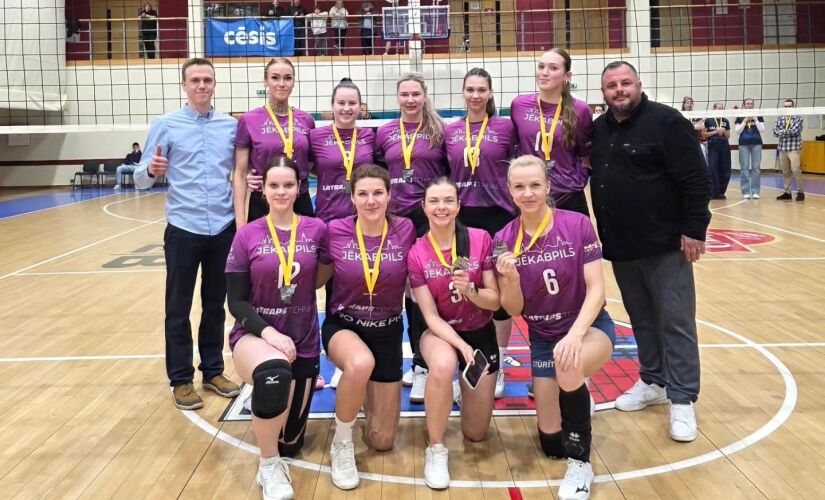 Jēkabpils volejbolistes izcīna sudrabu Vidzemes Volejbola līgā