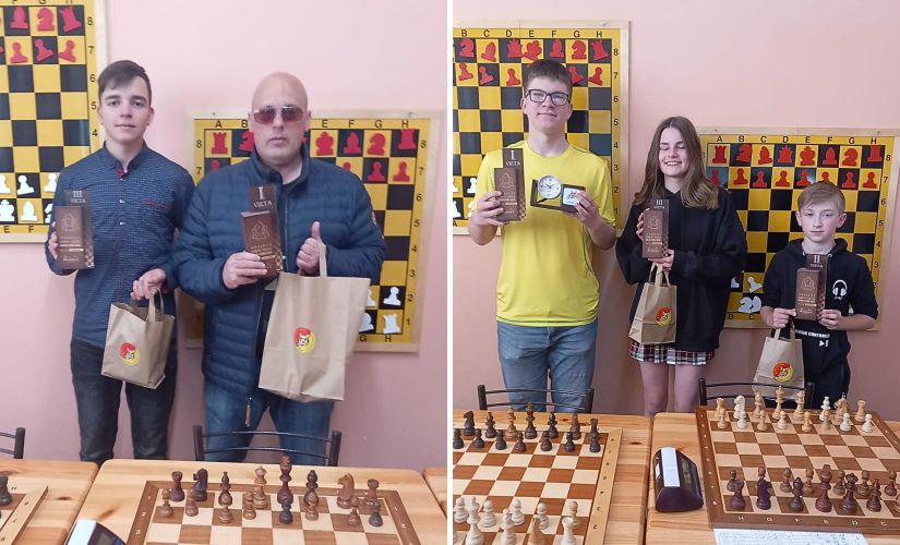Ar Arta Lipšas un Gunta Jankovska uzvarām noslēdzies Jēkabpils šaha turnīrs