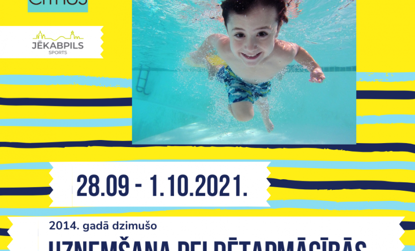 Aicinām pieteikties peldētapmācībām!