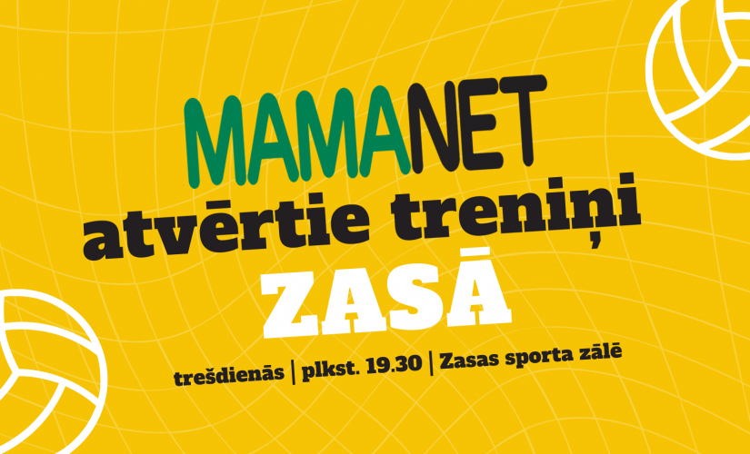 Zasā iespējams piedalīties mamaneta treniņos