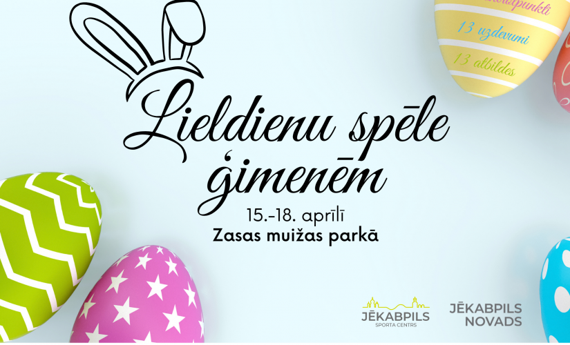 Piedalies Lieldienu spēlē ģimenēm Zasas muižas parkā!